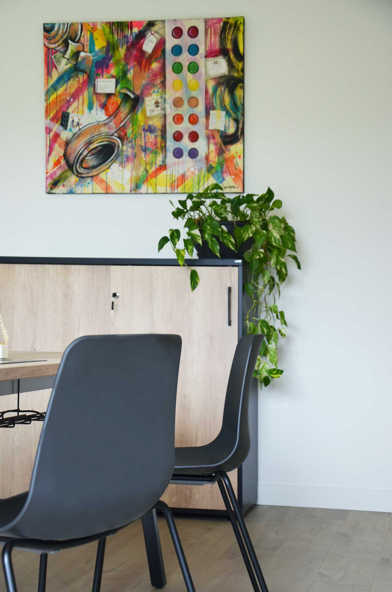 Décoration bureau art Lyon entreprise Guiflex - Lauryne Design