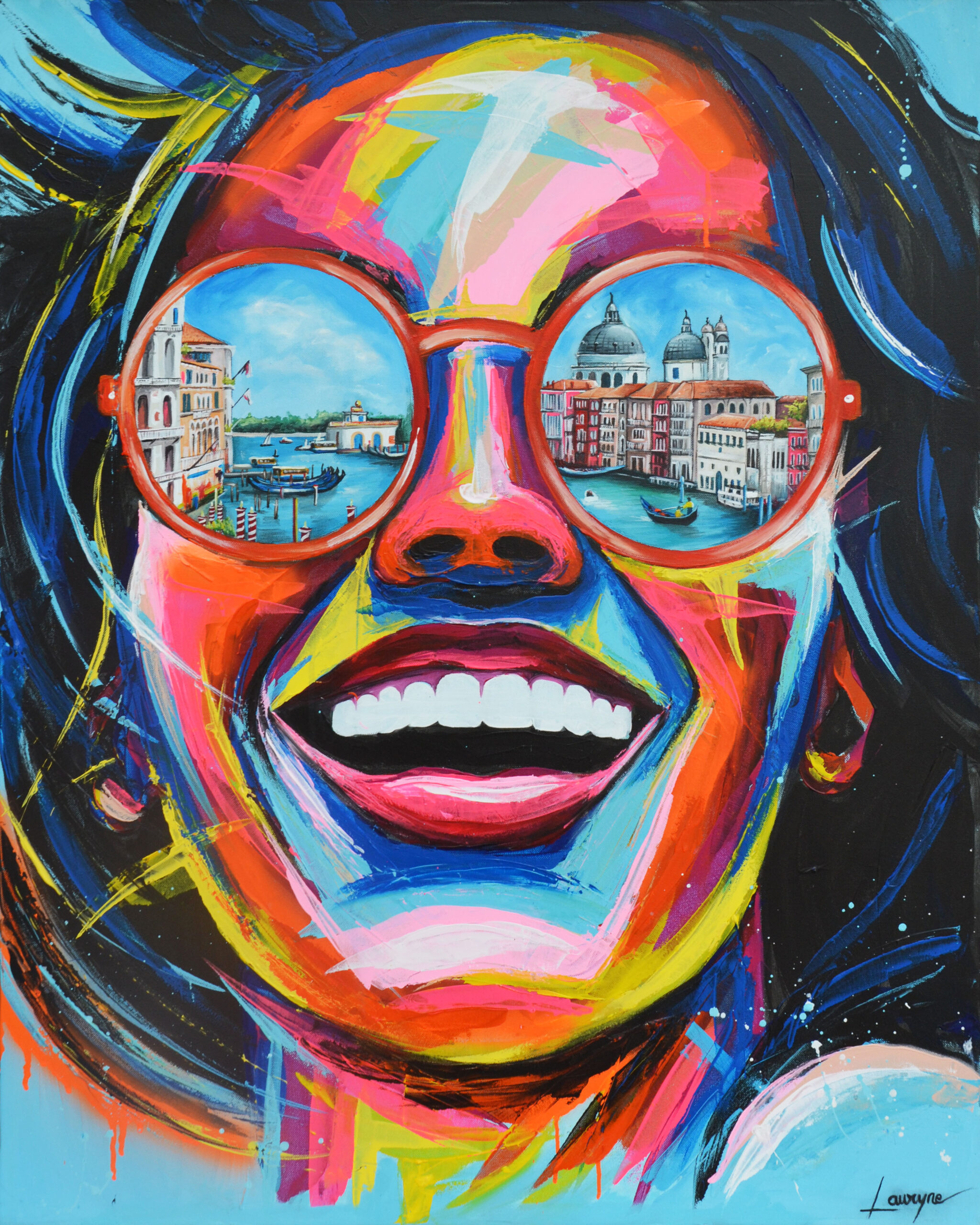 Venise-Acrylique-toile-acrylique-lauryne-mazza
