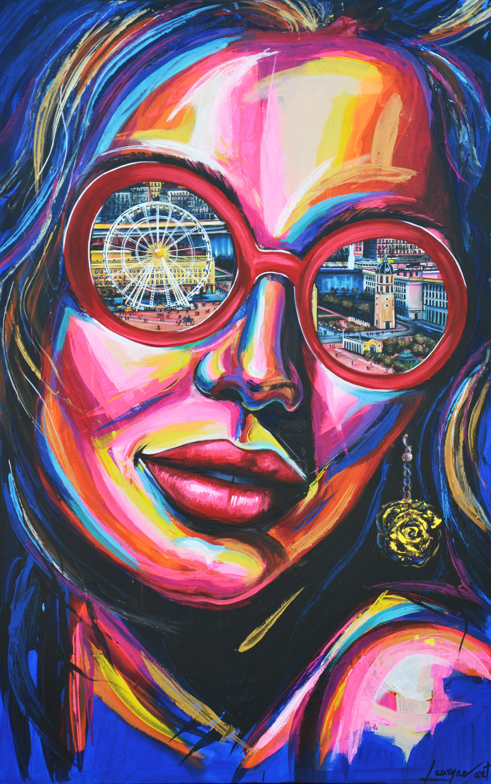 LYON III-toile-acrylique-lauryne-mazza