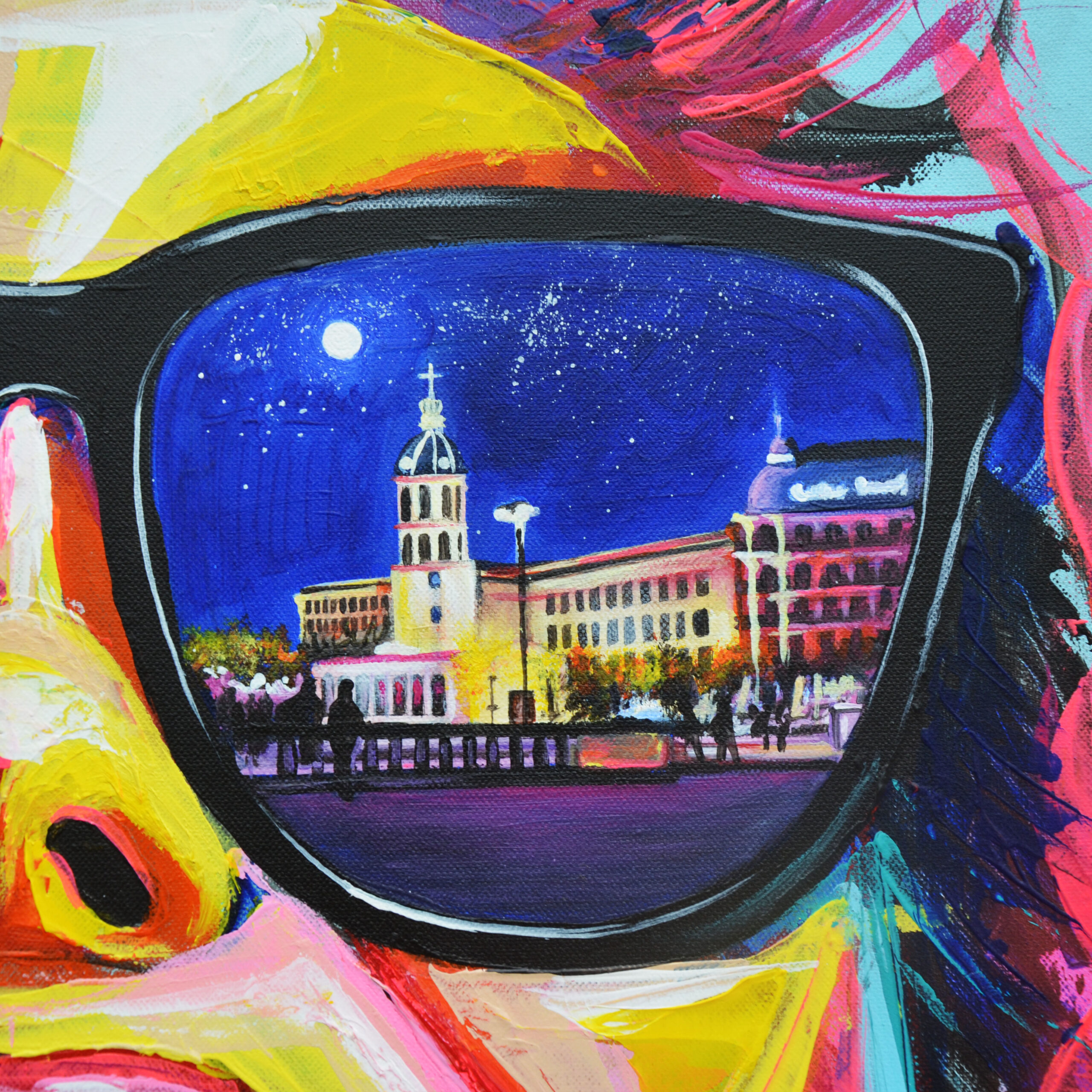 Lyon-by-night-2-toile-acrylique-lauryne-mazza