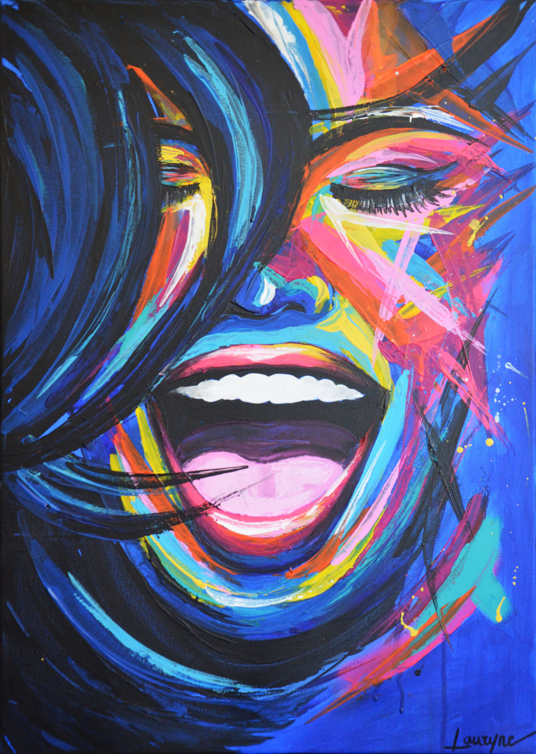 happiness-peinture-colorée-lauryne-art